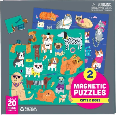 قیمت خوب گربه ها سگ ها پازل جادویی 6.5 x 6.5 اینچ چندرنگ آنلاین