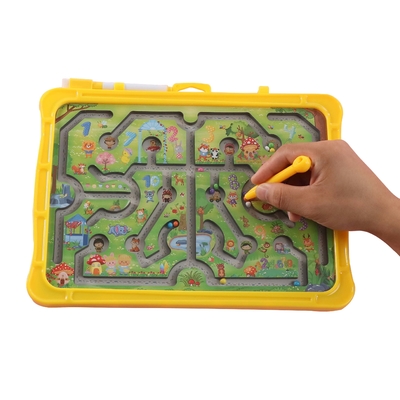 قیمت خوب Montessori آموزش حیوانات پازل مغناطیسی لابراتوار اسباب بازی با لوله های چرخدار آنلاین